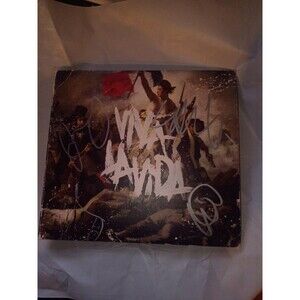Viva la vida Coldplay cd autographed by 4 members rare